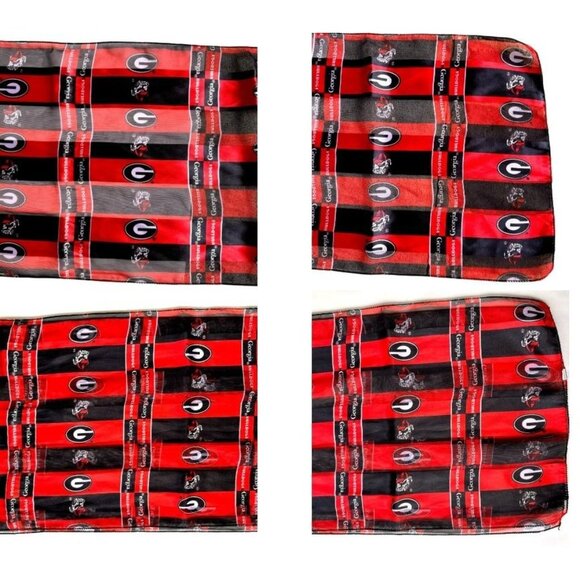 VTG University Georgia Scarf UGA Football Bulldogs Dawgs 58 in L x 12 in NWT - Picture 9 of 12